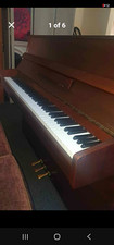 Vintage Upright Piano 88 Keys 3 Pedals Walnut Wood Brown Finish Serial 210922