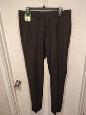 Kenneth Cole NWT Men's Techni-cole Black Performance Pants Sz 34 X 32 Repreve