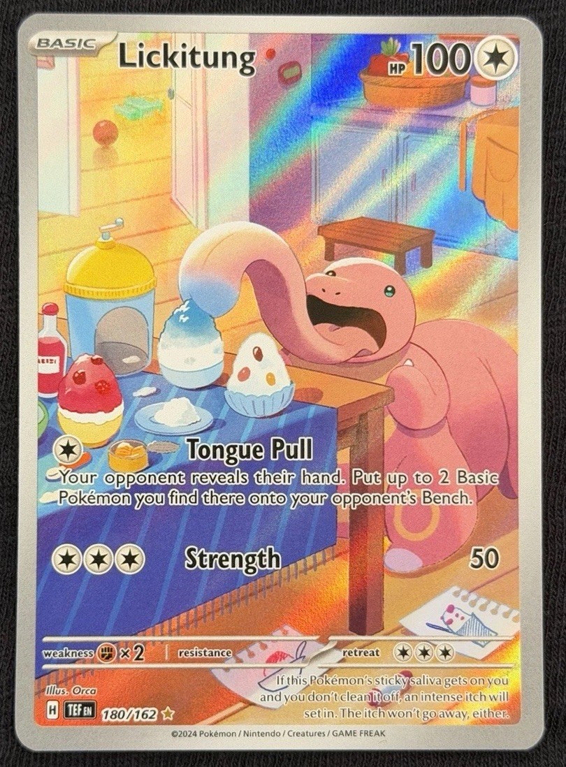 Lickitung 180/162 SV05 Temporal Forces IR Full Art Holo EN Pokemon TCG