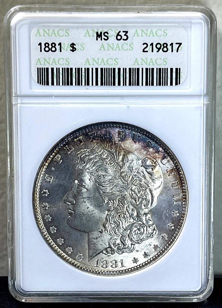 MS 63 Graded 1881 Year Morgan US Dollars (1878-1921) for sale | eBay