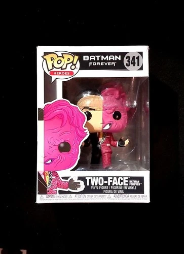 Two-Face Funko Pop! 341 Batman Forever DC Heroes Villains box dmg in Protector