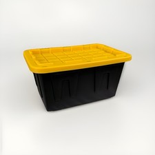 Members Mark Mini Tote Storage Container 4.8 x 3.3 x 2.4 Black Yellow