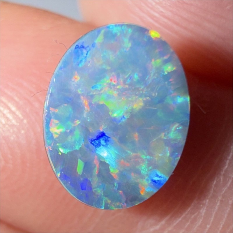 Multicolor Opal Oval Cabochon Gemstone for Jewelry Making