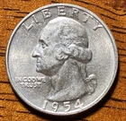 1954-D Washington Quarter - 90% Silver