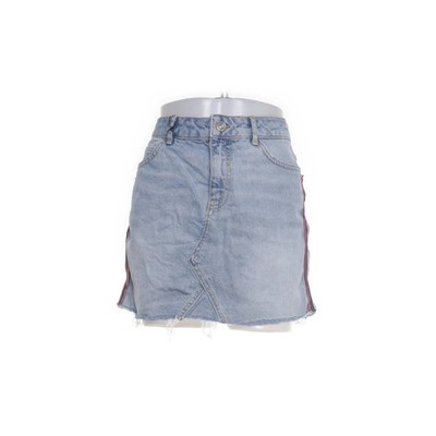 Zara Basic Z1975 Denim, Jeansrock, Größe: M, Blau, Baumwolle, Einfarbig #ii1