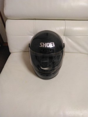 SHOEI Full-Face Helmet Black ridding hobby car bike safety black pre-owned rare