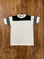 Deadstock Vintage 80s Single Stitch Classic Retro Ringer T-Shirt Youth 14-16 USA