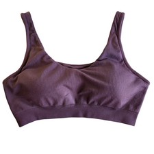 ATHLETA Restore Bra A-C Medium Purple Ribbed