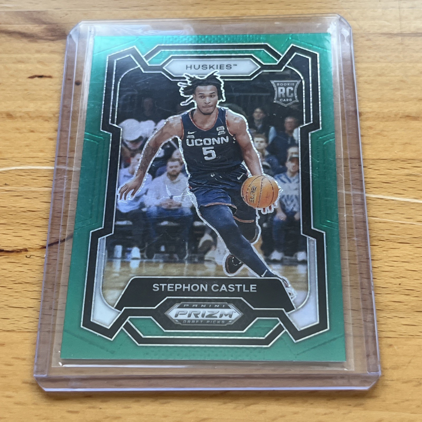 2024 Prizm Draft Picks Collegiate Stephon Castle RC Green Rookie #17
