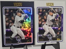 2025 Topps Archives #280 Zac Veen Black Foilboard + Base Colorado Rockies 