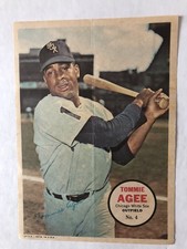 1967 Topps  Pin-Ups 5x7 #4 White Sox Tommie Agee