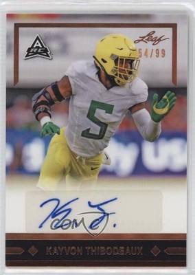 2021 Leaf Memories 1991 Base Bronze Spectrum 54/99 Kayvon Thibodeaux Auto 1b8