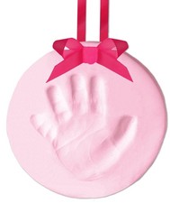 Tiny Ideas DIY Baby's Print Handprint or Footprint Keepsake No Bake Ornament wit