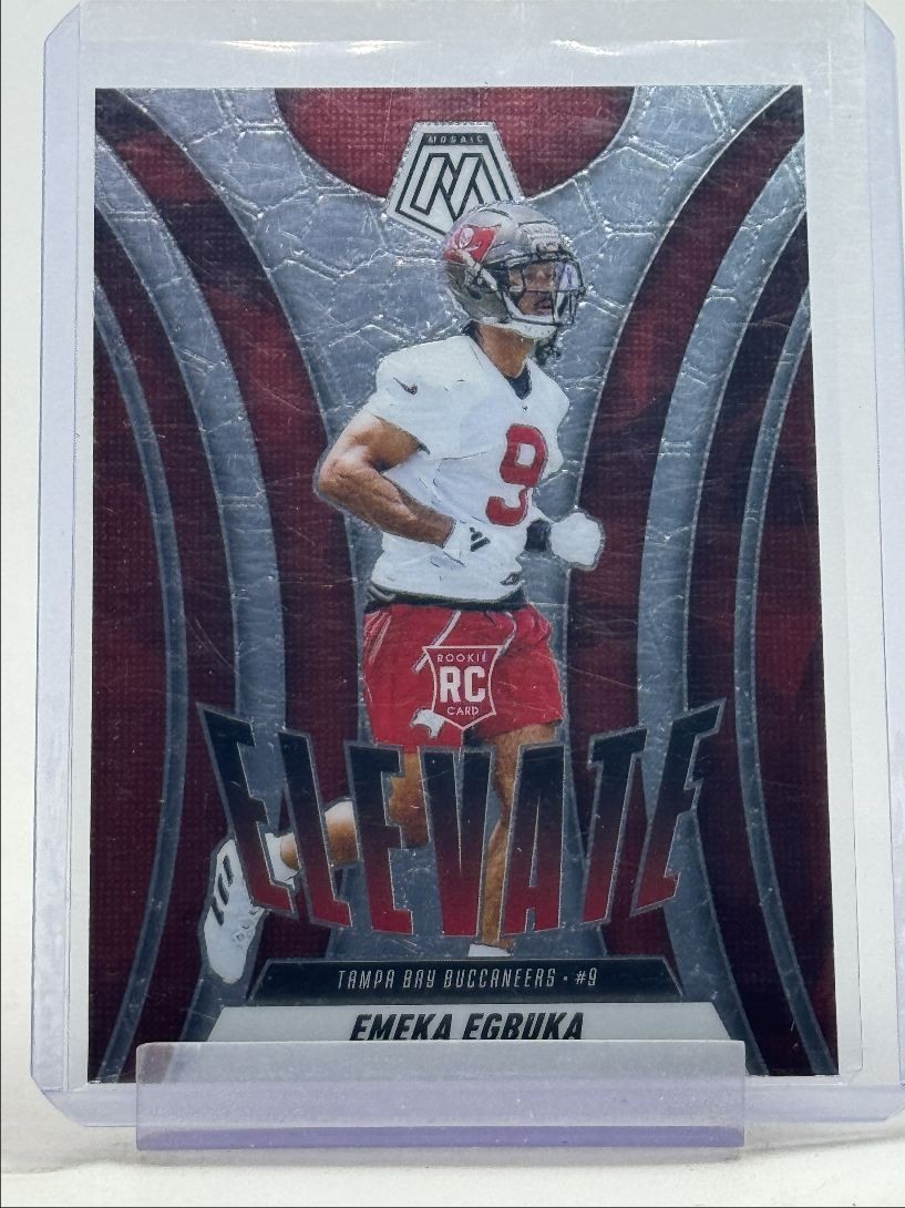 EMEKA EGBUKA 2025 MOSAIC ELEVATE ROOKIE FOOTBALL BUCCANEERS RC Q2956