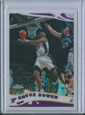 2005-06 TOPPS CHROME REFRACTOR #38 - BRUCE BOWEN  #ED 276/999
