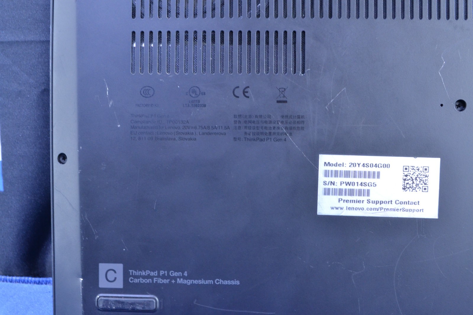 Lenovo ThinkPad P1 Gen 4, 15.6-Inch Laptop, with i7-11850H, Windows 11 Pro