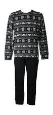 EMPORIO ARMANI men's winter pajamas knit crew neck pants with late pockets