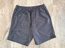 Hurley Board Shorts Sz M Mens Heather Gray Logo Mesh Pockets No Lining Swim Acti