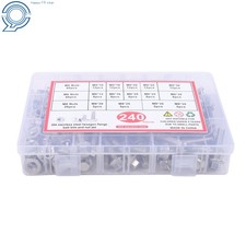 240 Pcs M5 M6 M8 Flanged Bolts And Nuts Kit 304 Metric Flanged Hex Screws Nuts