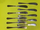 Set Of 10 Louis By Towle Flat Butter Knife 5 7/8” 262g Sterling Silver No Mono