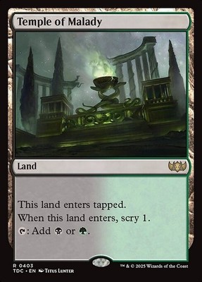 Temple of Malady 403 R Normal TDC MTG NM