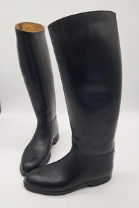 Bottes D'équitation Hautes Aigle Coupe Saumur - Noir, Taille UK 7 / 41, Made In France