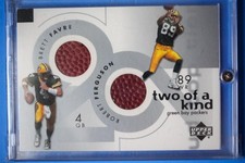 2001 Upper Deck Top Tier Two of a Kind GU Football Brett Favre Robert Ferguson