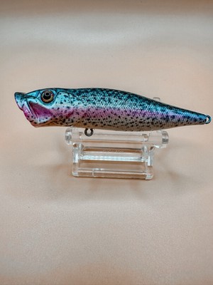 Megabass Pop-X Clone ~ Chrome Rainbow Trout~ Slick Baits