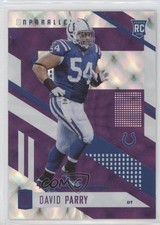2017 Panini Unparalleled Purple 38/99 David Parry #65 0q3