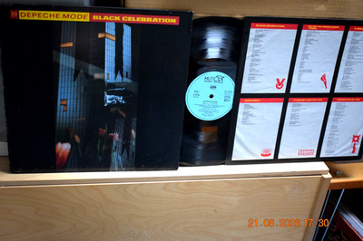 DEPECHE MODE: BLACK CELEBRATION GERMAN 1st EDITION 1986 MUTE INT 146818 EX