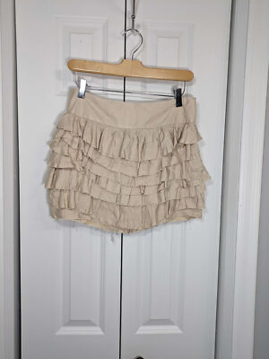 Express NWT Women's Size 0 Skirt Beige Short