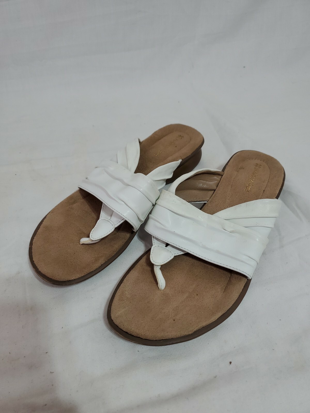 LOTTO Sandalo Naturalizer bianco Biege taglia 8 usato#1487