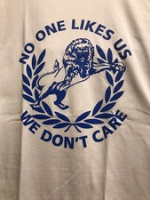 T.shirt tifoso Millwall Fc ristampa no ci piace non ci interessa! Design originale Li