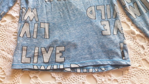 Bonds Boys 8 Sleep Top Blue Long Sleeve Pyjamas Live Wild PJ - Picture 4 of 20