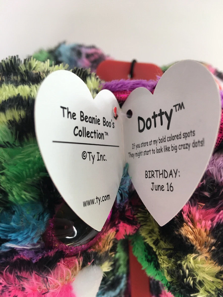 Kids Slippers TY The Beanie Boos Collection- Dotty Size Small 10