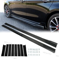Gloss Black For AUDI A4 A5 A6 A7 A8 S4 S7 Side Skirts Splitter Lip 86.6in