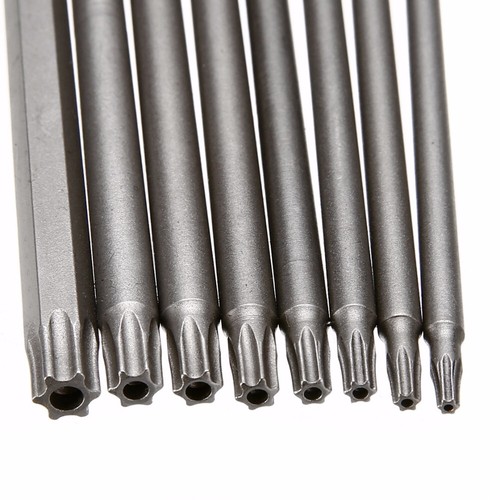 8 Stck. 1/4 Zoll Sechskantschaft 150 mm lang T8-T40 Magnet Torx Sicherheit Schraubendreher Bit Set - Bild 3 von 4