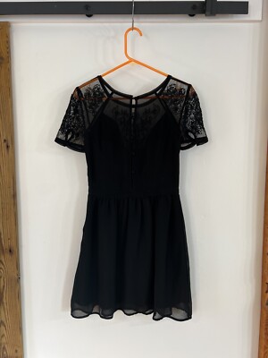 Kimchi Blue Embroidered Black Crepe Dress | eBay Kimchi Blue Embroidered Black Crepe Dress | eBay