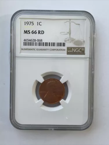 1975 Lincoln 1c, NGC Certified MS 66 RD