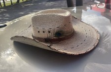 Raffia Cowboy Straw Hat Mexico El Reserve Size L