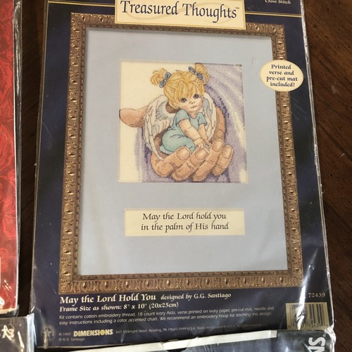 Lot Of 4 VTG Cross Stitch Kits Bucilla Needle Treasures Nos Granny Core - Picture 3 of 12