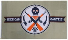 3x5 Mexican Cartels Premium Quality 100D 3'x5' Woven Poly Nylon Flag Banner