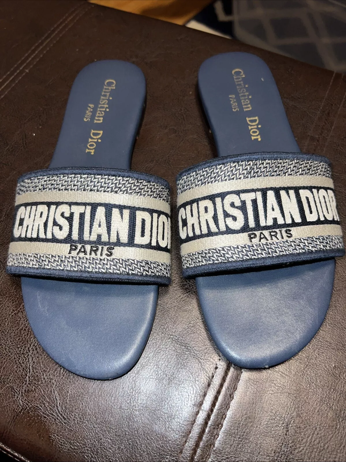 Sandales femme Christian Dior DWAY slides taille US 39