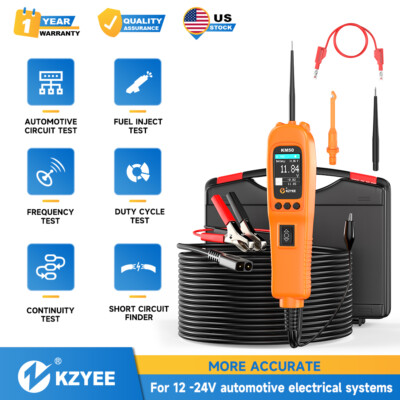 KZYEE KM50 12V 24V Automotive Circuit Tester Powerscan Power Circuit Probe Kit