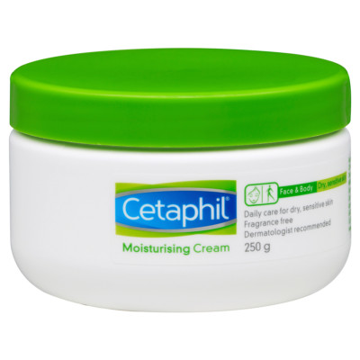 Cetaphil Moisturising Cream 250g, Paraben Free, Dry Sensitiv Skin - Face & Body
