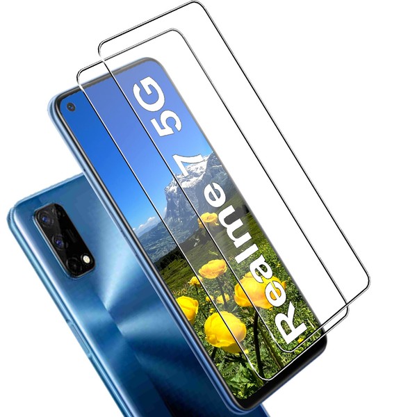 FüR Realme 7 5G Echt Glas Display Schutz Panzerfolie 9H Folie Schutzglas - 2X-image