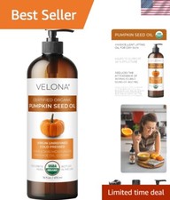 USDA Organic Pumpkin Seed Oil - 16 Fl Oz  Pure Carrier Oil for Cooking  Beauty