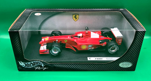 Hot Wheels 1/18 Red Ferrari F2001 Michael Schumacher Model Car NIB SEALED