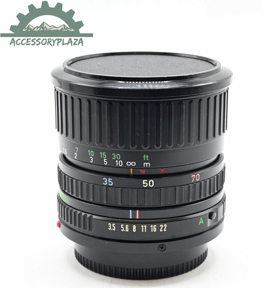 【L2200】 Canon AE-1 + FD 35-70mm 3.5-4.5 35mm Film Lens Canon FD 35-70mm f/3.5-4.5 Macro for Canon a