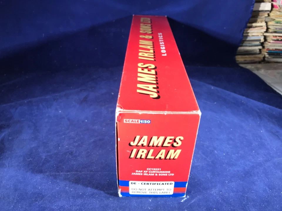 K-92 CORGI 1:50 SCALE DIE CAST TRUCK - CC13231 DAF XF CURTAINSIDE - JAMES IRLAM - Image 2 of 4